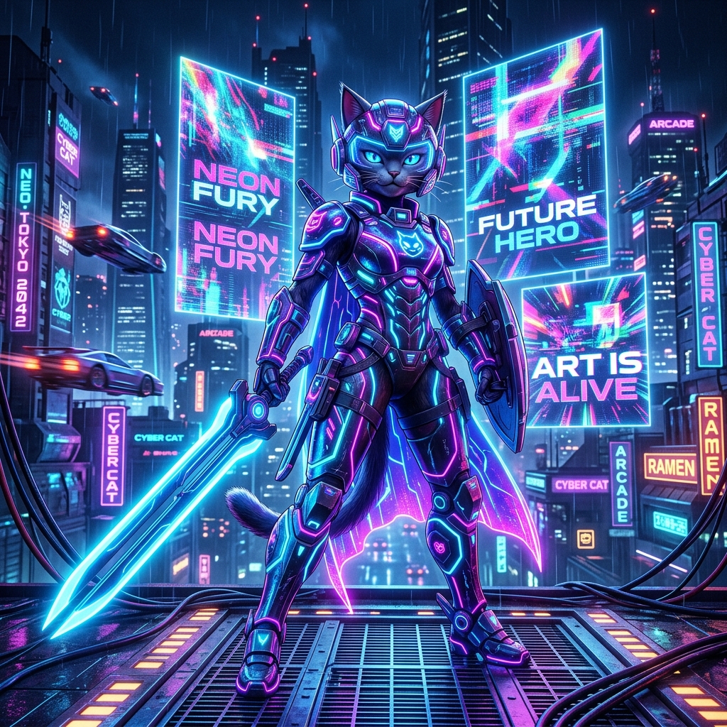 Cyberpunk Cat